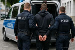 Handschellen Festnahme Abf  hrPolizei C KI.news
